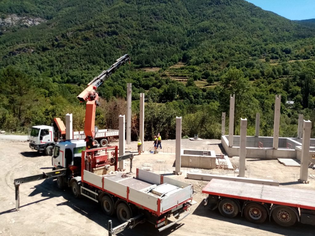 Continúan a buen ritmo los trabajos de Marea en la EDAR de Torla, en Huesca