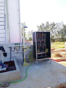 Sistemas de almacenamiento y dosificación de cloruro férrico para las EDAR de Lebrija y Utrera