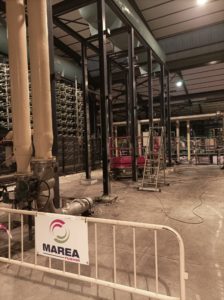 Marea, en pleno desarrollo de las obras de mejora de la desaladora de Marbella