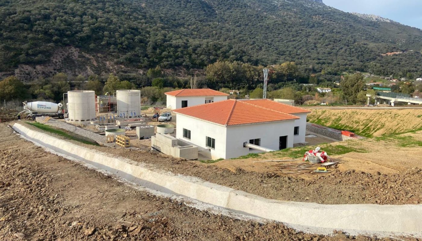 Construcción y puesta en marcha de colectores y EDAR de Jimera de Libar (Málaga)