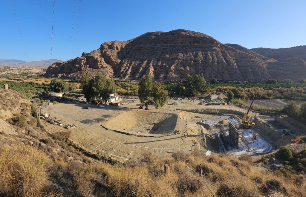 Las obras de la EDAR de Alhama (Almería) avanzan a buen ritmo