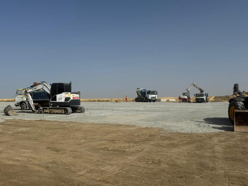 Avanzan las obras de la nueva planta de tratamiento de residuos orgánicos en Llerena (Badajoz)
