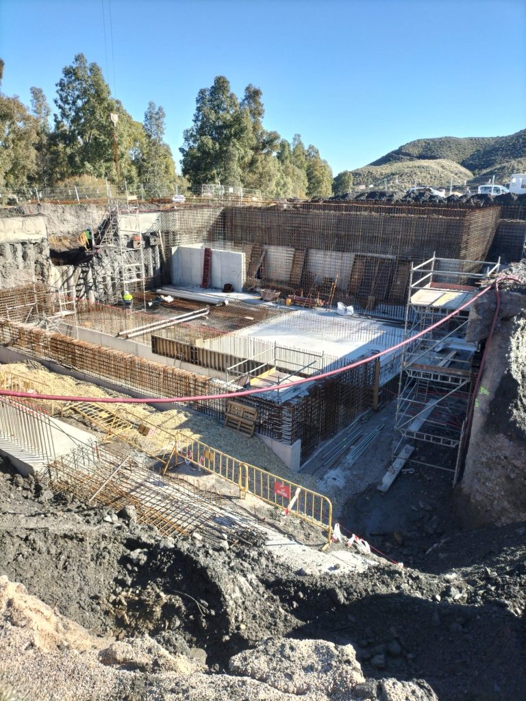 La EDAR de Playa Macenas, en Almería, avanza a buen ritmo hacia el montaje del equipamiento electromecánico