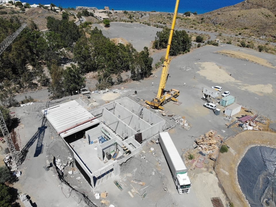 Avanzan las obras de la EDAR Macenas, en Mojácar