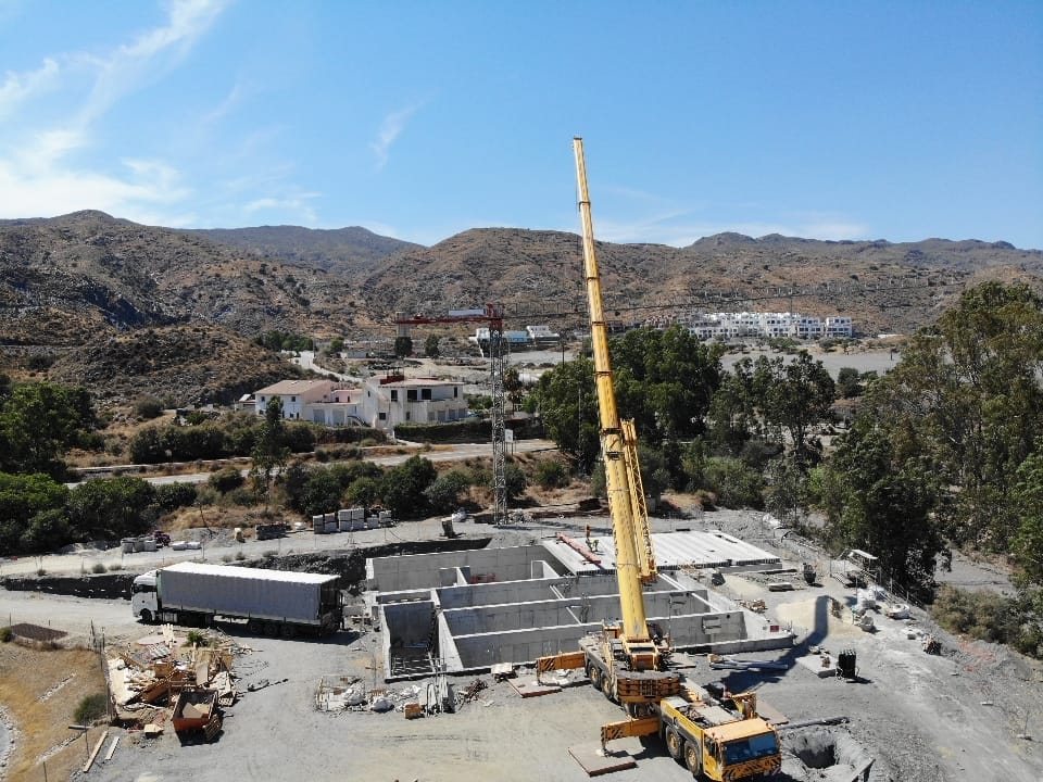 Avanzan las obras de la EDAR Macenas, en Mojácar
